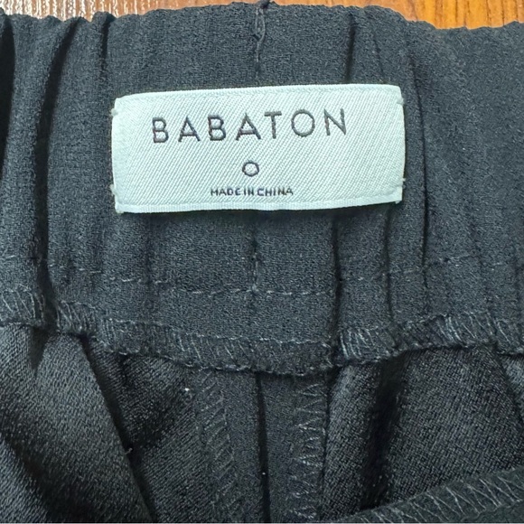 Babaton Black Pleated Tapered Pants Size 0 - Picture 3 of 8